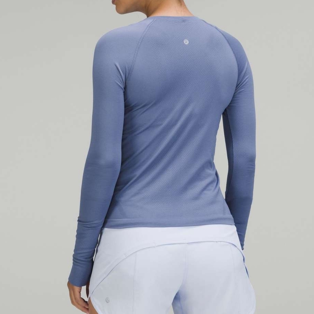 SOLD LULULEMON Swiftly Tech Long Sleeve Shirt 2.0 *Race Length Water Drop Size 6 - Picture 5 of 6